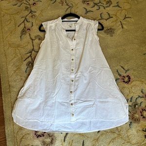 Anthropologie Porridge white button down tunic XXSP
